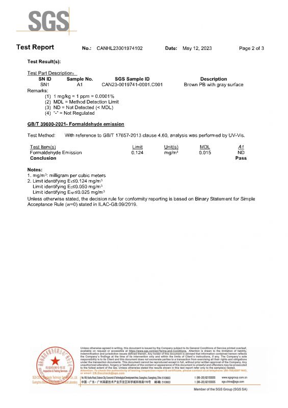 2023SGS九州ku酷游家居检测报告英文版